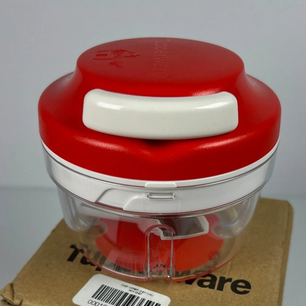 Tupperware Supersonic Chopper Compact Chop N Prep Red New